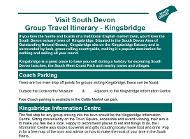 Visit South Devon - Group Itinerary - Kingsbridge