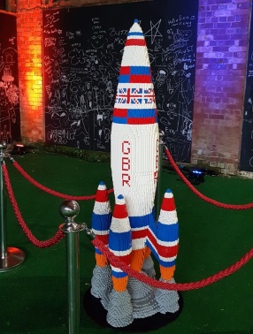 Rocket of bricks