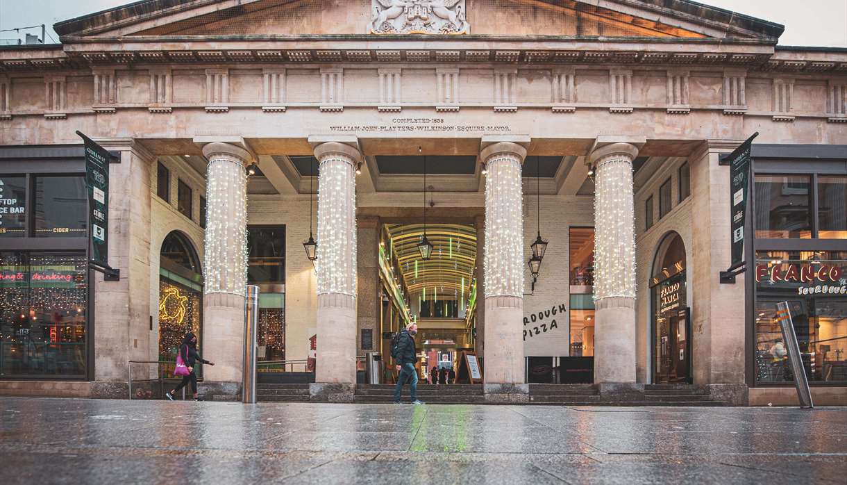The Guildhall Shopping Centre Outdoor Market in Exeter, Exeter