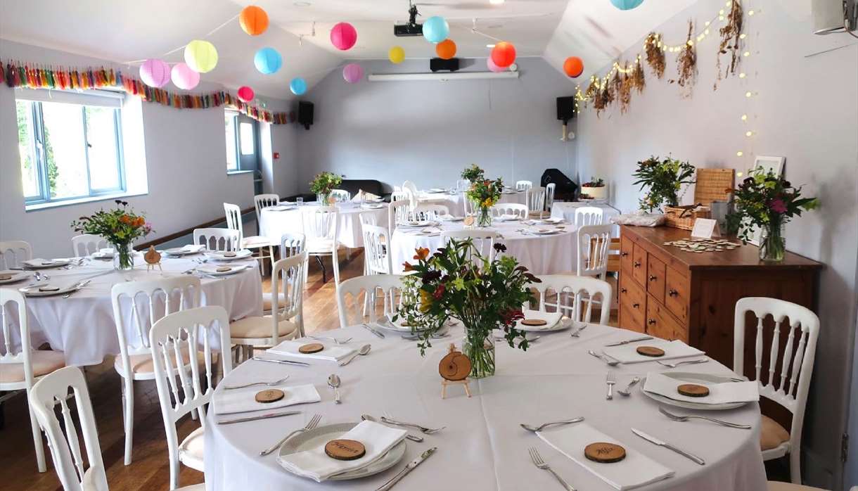 Wedding set up at The Lamb Inn