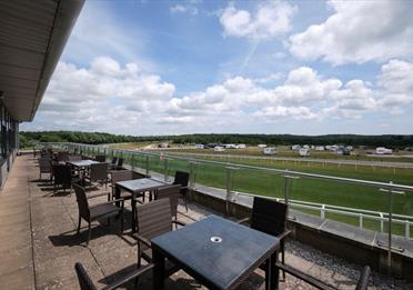 Looking out on Exeter Racecourse