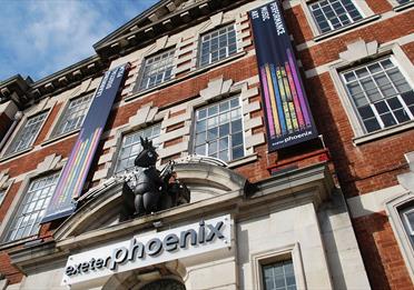 Angled image of the exterior of the Exeter Phoenix