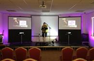 Set stage for a conference