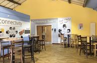 Indoor seating area