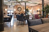 Seating area of Quayside Distillery