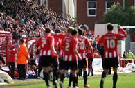 Exeter City FC on the pitch