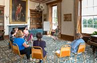 Library seating area