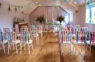 Ceremony set up at The Lamb Inn