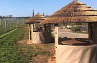 Safari beach huts