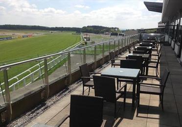 Exeter Racecourse - seating right by the racecourse