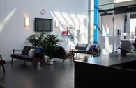 The reception area of the Future Skills centre